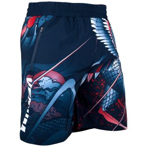 SHORT DE FITNESS VENUM ROOSTER ? BLEU MARINE/ORANGE