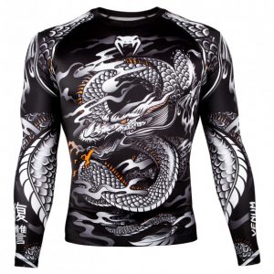 RASHGUARD VENUM DRAGON?S FLIGHT ? MANCHES LONGUES ? NOIR/BLANC