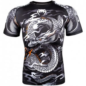 RASHGUARD VENUM DRAGON?S FLIGHT ? MANCHES COURTES ? NOIR/BLANC