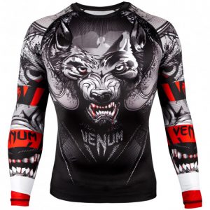 RASHGUARD VENUM WEREWOLF ? MANCHES LONGUES ? NOIR/GRIS