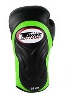 Gants de boxe Twins rush noir/vert